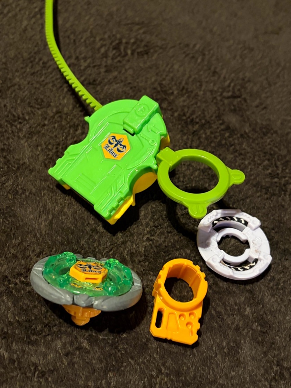 Beyblade Flame Libra w/ custom launcher